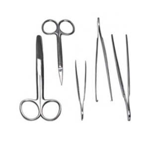 Ensemble de 13 instruments de chirurgie mineure de base en acier inoxydable, manuels, spécialement conçus pour le marché africain par Dentavex - Product Image 3