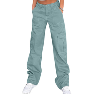 กางเกงคาร์โก้ผู้หญิงรุ่นใหม่ปี 2026 สำหรับฤดูร้อน เนื้อผ้าระบายอากาศ เอวยางยืด ทรงปกติ น้ำหนักเบา ซักง่าย สไตล์ไฮสตรีท ผลิตจากโพลีเอสเตอร์/คอตตอน - Product Image 1