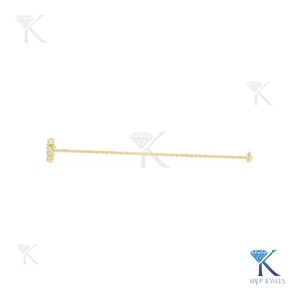 Lab Grown Diamond Floral Leaf Chain <b>Bracelet</b> 14K 18K <b>Solid</b> Gold Fine Women Minimalist Dainty Olive Branch Jewelry Manufacturer - Product Image 5