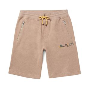 Pantalones cortos de lana de felpa francesa para hombre de talla grande de alta calidad, algodón transpirable, tejido informal, poliéster, logotipo personalizado, cordón - Product Image 1