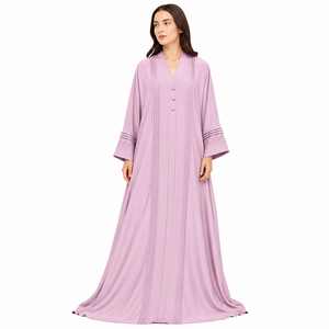 Pleated Kaftan <b>Abaya</b> Pintuck Front <b>Abaya</b> Pleated Panel <b>Abaya</b> Luxury Kaftan Maxi <b>Abaya</b> Loose Fit Pleated <b>Abaya</b> - Product Image 3