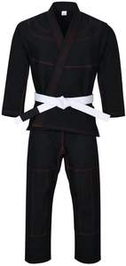 Uniforme de Competición de BJJ Gi, 100% Algodón, Logotipo Frontal Personalizado, Kimono OEM, Equipo de Entrenamiento de Artes Marciales de Pakistán - Product Image 5