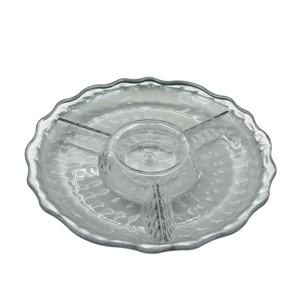 Plateau de service divisé en acrylique doré - Product Image 2