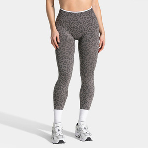 High Waist Breathable <b>Spandex</b> Digital Print Full-Length Yoga Leggings Seamless Stretch Workout <b>Pants</b> Pocket for Women Gym - Product Image 4