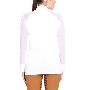 Camiseta de equitación para mujer, diseño con cremallera, de secado rápido, antiarrugas, flexible, corte ajustado, capa base para equitación - Product Image 2