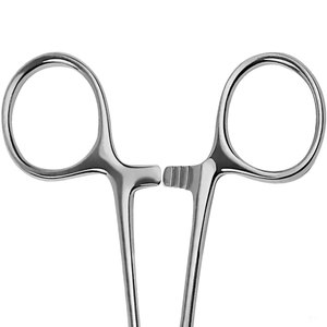 Pinces hémostatiques Kelly en acier inoxydable à mâchoires dentelées, courbées et droites, pour chirurgie médicale par Zoul - Product Image 5