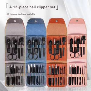 Latest 2026 Luxury <b>Nail</b> Grooming <b>Kit</b> 12 in 1 Manicure Pedicure Tools Portable Steel Beauty Set - Product Image 4