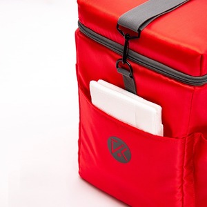 Red large-capacity cooler bag multi-functional thermal insulation shoulder bag crossbody bag suitable for picnics and camping - Product Image 5