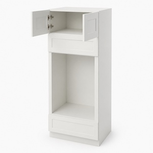Shaker <b>Kitchen</b> <b>Cabinets</b> Oven <b>Pantry</b> <b>Cabinet</b> 33 x 84 Inch Solid Wood RTA In Stock USA OVD338427 Local Pickup Available - Product Image 4