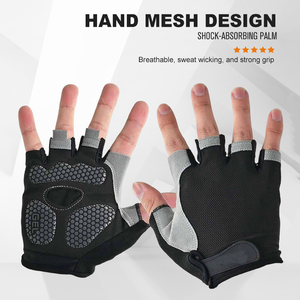 Half Finger <b>Workout</b> Gloves for Fitness Bodybuilding Weightlifting Gym Training Cycling Outdoor Sports - Product Image 6