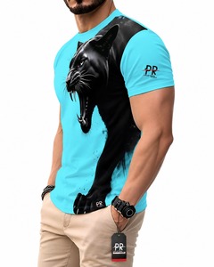 Camiseta de Cuello Redondo para Hombre, Estilo 2026, de Alta Calidad, con Logotipo Impreso en DTF Personalizado, Color Personalizado, Ecológica, Transpirable y de Corte Cuadrado - Product Image 2