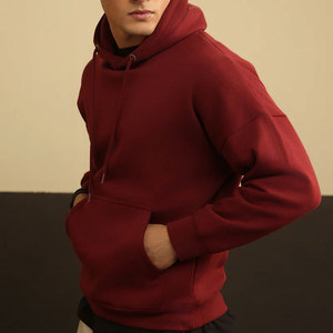 Sweat-shirts à capuche surdimensionnés en molleton épais à double couche, imprimés sur mesure, 100% coton, brodés, pour l'automne et l'hiver - Product Image 2