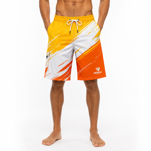 Fournisseur professionnel de shorts de bain pour hommes - Shorts de bain extensibles à séchage rapide personnalisables avec impression par sublimation pour le surf - Product Image 3