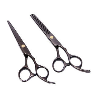 Ciseaux de coiffure professionnels 6 pouces, acier inoxydable 440C, manche long, ciseaux de barbier, fabricant OEM - Product Image 5