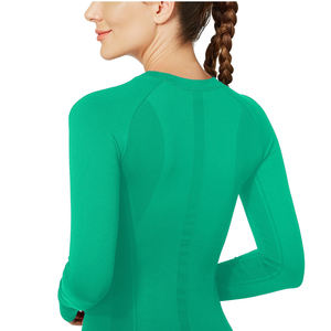 Chemise de yoga pour femmes, respirante, à séchage rapide, extensible, douce, vêtements de sport pour la course à pied, la gym, le fitness, style facile à porter, chemise de yoga pour femmes - Product Image 2