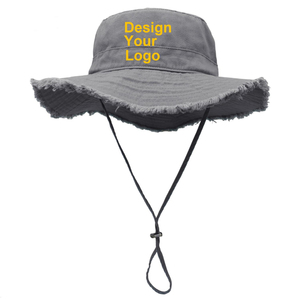Sombrero de Pescador Ajustable de Algodón con Serigrafía Personalizada, Gorra Casual Unisex para Verano, Protección Solar, Venta al Por Mayor OEM - Product Image 1