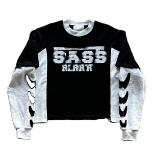 Dernière conception de haute qualité logo personnalisé double couche à manches longues poids lourd prix de gros t-shirt surdimensionné pour hommes - Product Image 5