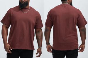 T-shirts en coton biologique épais 100 % pour hommes, à manches courtes, unis, promotionnels et abordables - Product Image 6