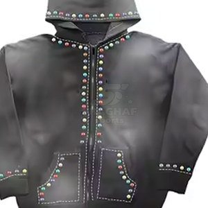 Survêtement léger pour homme avec strass, fabriqué au Pakistan, faible MOQ, couleur personnalisable - Product Image 3