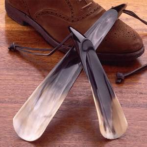 Handcrafted <b>Polished</b> Natural Buffalo Horn <b>Shoe</b> Horn <b>Black</b> Tassel Eco-Friendly HASAN CRAFT for Home Decoration Folk Art Craft - Product Image 4