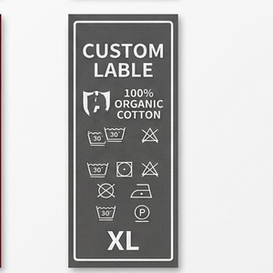 Étiquettes tissées personnalisées de haute qualité, conception de logo de marque, étiquettes à coudre pour vêtements et chemises, étiquettes personnalisées à pli d'extrémité haute densité - Product Image 2