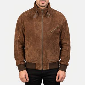 Vestes en daim véritable en gros pour les détaillants de vêtements, production sur mesure, col en cuir souple, faible MOQ - Product Image 5