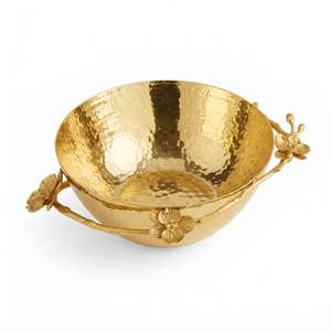 Cuenco Decorativo de Metal, Acero Inoxidable y Latón Dorado con Diseño de Hojas, Centro de Mesa para Decoración Moderna del Hogar y Regalos de Boda, Precio Bajo - Product Image 4