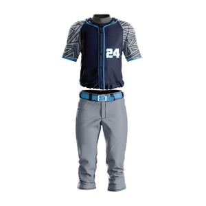Uniforme de baseball en polyester de haute qualité, respirant, doux, léger, confortable, vêtements de sport, couleur et logo personnalisés, OEM - Product Image 1