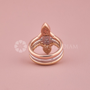 Elegant Look's Round Cut Diamond <b>Rings</b> Lab Grown Rose Gold Diamond <b>Ring</b> Fine Diamond Jewelry for Women's from <b>Indian</b> - Product Image 3
