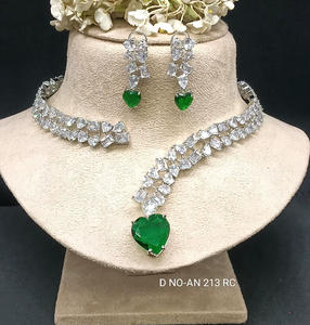 Twini Trendy Fashionable Natural Square Mehandi Plated Brass Flower Design Moissanite Rope Chain <b>Statement</b> <b>Necklace</b> Party - Product Image 4