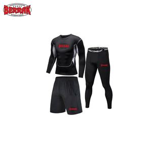 Berrak 2021 2021 Summer Sweat Wicking Fast Drying Compression Elastic Jogging Running Suit T-shirt Fitness Gym Training Suit - Product Image 4