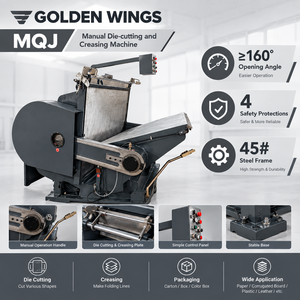 Machine de découpe et de pliage manuelle robuste pour matrices en acier, à commande <span class=keywords><strong>rotative</strong></span> - Product Image 1