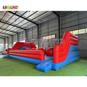 Carrera de obstáculos de juego Wipeout inflable de grado comercial para negocios de alquiler y eventos de Carnaval - Product Image 3