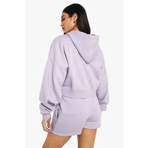 Conjunto de sudaderas para mujer, conjunto de invierno de 2 piezas, top corto, sudadera oversize para mujer, sudaderas de punto. - Product Image 6