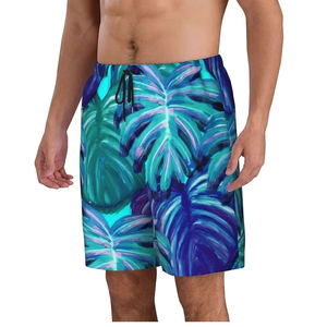 Vintage High Waist Plus Size Men's Shorts-Elastic Waist Breathable & Waterproof Washable - Product Image 3