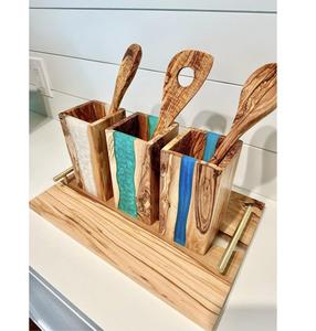 Cuchara Artesanal de Resina y Madera |   Utensilio de Cocina de Madera Único - Product Image 6