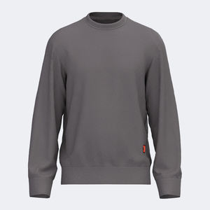 Sweat-shirts longs unisexe en coton pour femme, sweat-shirt molletonné à épaules tombantes, sweat-shirt personnalisé pour femme, sweat-shirt à col rond - Product Image 1