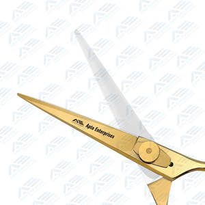 Ciseaux de coupe de cheveux Ciseaux de coiffeur en acier inoxydable de 6.5 pouces Ciseaux de coiffure avec lames lisses et tranchantes Or - Product Image 3