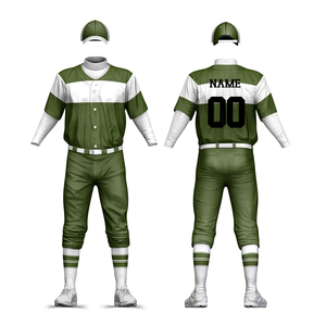 Uniformes de Béisbol Cómodos de Bajo MOQ, Uniformes Deportivos Personalizados para Jóvenes, Uniformes de Béisbol de Buena Calidad en Color Sólido - Product Image 1