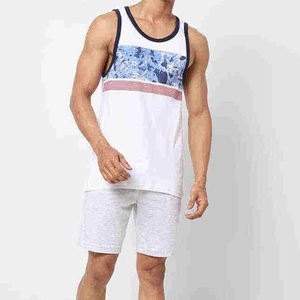 Nueva Llegada, Camisetas sin Mangas Personalizadas para Hombre, Tallas Grandes, Algodón Transpirable, Camisetas de Gimnasio Cómodas para Hombre, Color Negro y Azul - Product Image 6