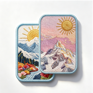 Stylish Custom Color Embroidery Patches High Quality Iron On Woven Fabric Patches for Clothing <b>Jackets</b> Hats Backpacks Fashion - Product Image 4