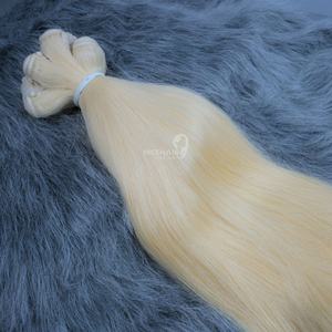 Los mejores vendedores de cabello Remy eslavo 100%, extensiones de cabello alineadas con cutícula virgen cruda, cabello humano súper Doble - Product Image 1