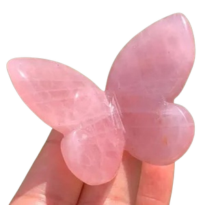 Piedra de Cuarzo Rosa de Súper Calidad, Hermosamente Grabada en Forma de Corazón, Piedra de Palma de Cristal Natural, Ágata Pulida, Tacto Real, Estilo Amoroso - Product Image 1