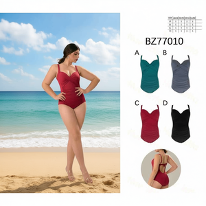 HDJ Plus Size One Piece Swimsuit Tummy Control Conservative Beachwear Sexy Monokini Bathing Suit BZ77010 - Product Image 3