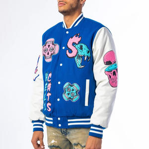 Veste de baseball varsity pour homme, style cool personnalisé de qualité supérieure, col montant, avec logo sur le devant, pour l'hiver - Product Image 4