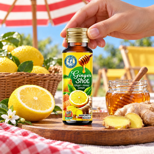 Vinut Trust - Bebida de Jengibre con Miel y Limón de 50 ml, Sabor Dulce, Refuerzo de la Inmunidad para Adultos, en Botella de Vidrio - Product Image 3
