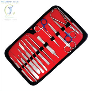 Nouvel arrivage : Kit de dissection vétérinaire avec pinces hémostatiques, ciseaux chirurgicaux et poignées en acier inoxydable pour tissus mous (BP) - Product Image 2
