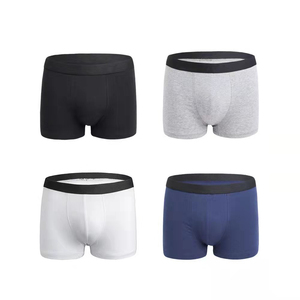 Calzoncillos bóxer de cintura alta para hombre, de algodón y elastano, tejido transpirable, ecológico, corte deportivo - Product Image 2