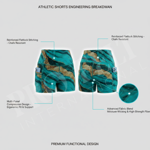 Shorts Deportivos de Secado Rápido, Modernos y Elegantes, con Bolsillos, Transpirables, Elásticos, para Correr, Fitness, Yoga, con Control de Abdomen, para Mujer - Product Image 2