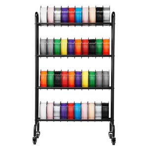 Scaffale Porta Filamenti per Stampante 3D a 4 Livelli, Robusto, con Ruote, per Bobine di Filamento, Comodo Supporto a 4 Livelli - Product Image 5